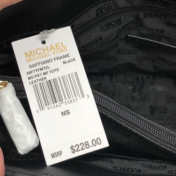 NWT Michael  kors MD pocket saffiano frame tote - Picture 5 of 7